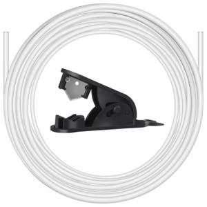 PTFE Tube for 1.75mm Filament 5M(16.5ft), 2mm ID X 4mm OD 3D Printer Tube Food Grade High Temperature Tube Pipe for Most 1.75mm Filament PLA ABS 3D Printer(Milky White)