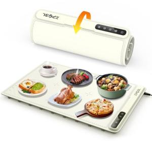 Warming Mat for Food -Electric Food Warming Tray (24"x16"), Rapid Full-Surface Heating, Portable & Rollable Versatile Food Warmer for Countertop, Perfect for Gatherings, Parties &Everyday Use