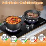 Cast Iron Dutch Oven for Bread Baking, 5 QT Pre-Seasoned Pot with Skillet Lid, Includes Sourdough Bread Baking Supplies, Cast Iron Pot for Frying, Braising, BBQ