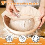 Cast Iron Dutch Oven for Bread Baking, 5 QT Pre-Seasoned Pot with Skillet Lid, Includes Sourdough Bread Baking Supplies, Cast Iron Pot for Frying, Braising, BBQ