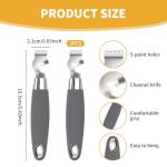 DADERXY 2Pcs Lemon Zester Tool, Citrus Grater Peeler, Orange Channel Knife