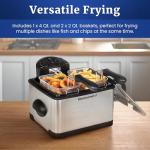 Elite Gourmet Electric 4.5 Qt. Deep Fryer