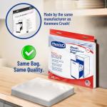 Plastico Compactor Bags for 15” Rectangular Trash Compactors, 10 Bags + 10 Twist Ties, Heavy Duty 3 Mil Thick Plastic, 18 Gallon, Pre-Punched Holes for Easy Attachment, Strong & Flexible Crushing