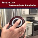 Mason Jar Fermentation Kit - Food Grade Fermenting Lids for Wide Mouth Mason Jars, includes Easy Grip Fermenter Lids 4-Pack, Weights and Pump - a Great Starter Sauerkraut Fermenting Kit, Brillenti