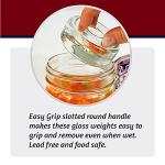 Mason Jar Fermentation Kit - Food Grade Fermenting Lids for Wide Mouth Mason Jars, includes Easy Grip Fermenter Lids 4-Pack, Weights and Pump - a Great Starter Sauerkraut Fermenting Kit, Brillenti