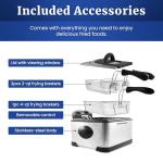 Elite Gourmet Electric 4.5 Qt. Deep Fryer