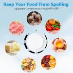 Electactic 1.6 Cu.ft Mini Fridge with Freezer, Compact Single Reversible Door Refrigerator, Adjustable Thermostat, Ultra Quiet, Energy Efficient for Office, Dorm, Bedroom, Apartment -Black