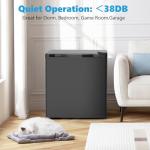 Electactic 1.6 Cu.ft Mini Fridge with Freezer, Compact Single Reversible Door Refrigerator, Adjustable Thermostat, Ultra Quiet, Energy Efficient for Office, Dorm, Bedroom, Apartment -Black