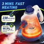 Steam Cleaner, Pressurized Handheld Steam Cleaner for Home with 12pcs Accessories & Safety Lock, Multi-Surface & Powerful Home Use Steamer for Cleaning, Car, Bathroom, Shower, Window, Grime, Grease