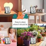 Antonki 2-Pack Room Thermometer, Digital Small Hygrometer Indoor Thermometer Humidity Gauge, Temperature Humidity Meter with Max/Min Record Monitor Sensor for Home, Plants - Battery Included