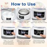 Automatic Yogurt Maker with Adjust Temp(32°C-45°C/90°F-113°F)&Time(1-42h) BPA-free PP Lid,Celsius Increment,Hour Countdown,LED Display,304 Stainless Steel Inner Bowl (1.2 Quart)