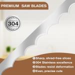 Woodever Sourdough Bread Knife for Both Right and Left Handed Use, 16" Bread Slicer for Homemade Bread, Premium Stainless Steel Serrated Saw Bread Cutter for Bagels, Baguettes (BROWN)