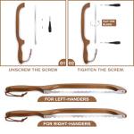 Woodever Sourdough Bread Knife for Both Right and Left Handed Use, 16" Bread Slicer for Homemade Bread, Premium Stainless Steel Serrated Saw Bread Cutter for Bagels, Baguettes (BROWN)