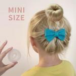 FANDAMEI Hair Donuts Bun Maker Set - 4 Small & 4 Extra Small Ballet, with Elastic Ties, Hair Pins (Gold)