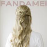 FANDAMEI Hair Donuts Bun Maker Set - 4 Small & 4 Extra Small Ballet, with Elastic Ties, Hair Pins (Gold)