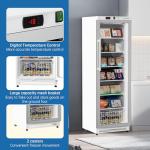 BEYOU Commercial Freezer Upright，10.7 Cu. ft. Reach-in Freezer with Single Glass Door