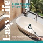 RotaShine Electric Spin Scrubber - Electric Scrubber for Cleaning with 7 Replaceable Heads - Full-Body Waterproof Tub Scrubber with Long Handle - Electric Brush Cleaner for Bathroom