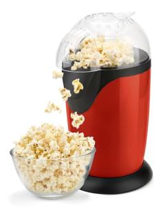 Hot Air Popcorn Maker, 12-Cup Electric Pop Corn Popper machine with Measuring Cup & Butter Melter, Fast Popping & Oil-Free, BPA-Free kitchen appliances for Home Movie Nights & Parties - Ruby