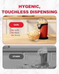 Hot Air Popcorn Maker, 12-Cup Electric Pop Corn Popper machine with Measuring Cup & Butter Melter, Fast Popping & Oil-Free, BPA-Free kitchen appliances for Home Movie Nights & Parties - Ruby
