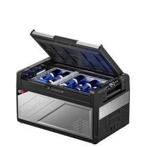 BougeRV 12 Volt Portable Refrigerator, 41 Quart Rocky V2.0 Dual Zone Car Fridge Freezer with APP Control, Compressor Cooler 12/24V DC, 110~240V AC for Overlanding, Camping, Travel, RV, Truck