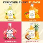 TrueSeaMoss Mixed Berry Sea Moss Lemonade – Antioxidant-Rich Natural Drink with Sea Moss – 4 x 12 fl oz Bottles – Vegan – Made in USA