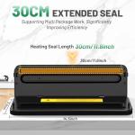 MAXDONE Vacuum Sealer Machine Food Vacuum Sealer for Food Storage Food Sealer Machine 6-in-1 for Dry/Moist Modes, Compact Design with 10 Vacuum Sealer Bags