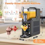 Richday Slushie Machine for Home – 88oz Frozen Drink Maker with 6 Preset Modes, No Ice Needed, Self-Cleaning, BPA-Free, Dishwasher Safe, Ideal for Slush, Frappe, Milkshake, Margarita, Cold Drinks