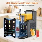 Richday Slushie Machine for Home – 88oz Frozen Drink Maker with 6 Preset Modes, No Ice Needed, Self-Cleaning, BPA-Free, Dishwasher Safe, Ideal for Slush, Frappe, Milkshake, Margarita, Cold Drinks