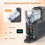 Richday Slushie Machine for Home – 88oz Frozen Drink Maker with 6 Preset Modes, No Ice Needed, Self-Cleaning, BPA-Free, Dishwasher Safe, Ideal for Slush, Frappe, Milkshake, Margarita, Cold Drinks