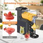 Richday Slushie Machine for Home – 88oz Frozen Drink Maker with 6 Preset Modes, No Ice Needed, Self-Cleaning, BPA-Free, Dishwasher Safe, Ideal for Slush, Frappe, Milkshake, Margarita, Cold Drinks