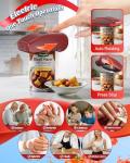 HuiJuKeJi Automatic Electric Can Opener, One-Touch Rechargeable LED Can Opener Electric for Smooth Edge Safe Opening, Fits All Cans, Hands-Free Operation, Ideal for Seniors Arthritis Kitchen Gadget