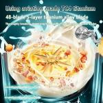 5.0 New Upgraded Nut Milk Maker Machine 10 in 1 nut Milk Maker【NO.1German High-Efficiency Brushless Motor】【TC4 titanium blade】Homemade Almond, Soy, Oats juice, fresh juice Delay Start, Keep Warm