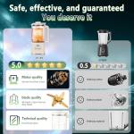 5.0 New Upgraded Nut Milk Maker Machine 10 in 1 nut Milk Maker【NO.1German High-Efficiency Brushless Motor】【TC4 titanium blade】Homemade Almond, Soy, Oats juice, fresh juice Delay Start, Keep Warm