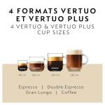 Nespresso Vertuo Plus Coffee and Espresso Maker by Breville, Ink Black
