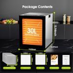 Food Dehydrator, 12 Stainless Steel Trays in 850W Dehydrator Machine, 48 Hour Digital Timer and 165°F Temperature Adjustable, Food Dryer for Jerky, Dog Treats, Meat, Fruit, Herbs