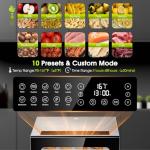 Food Dehydrator, 12 Stainless Steel Trays in 850W Dehydrator Machine, 48 Hour Digital Timer and 165°F Temperature Adjustable, Food Dryer for Jerky, Dog Treats, Meat, Fruit, Herbs