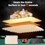 DiDaDy Warming Mat for Food, Full Surface Heating Electric Food Warming Mat with 7 Temperature Levels and 5 Hour Auto Shut-Off, Silicon Portable Food Warmer for Parties, Gatherings, Everyday Use