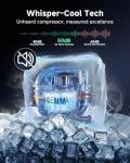 ICEVIVAL Commercial Ice Maker, 100Lbs/Day, 45 Cubes in 11 Mins, Under Counter Ice Maker with 33Lbs Storage, Self-Cleaning, Timer, Ice Maker Machine for Home/Bar/Cafe (Commercial Grade)