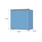 Frigidaire EFR115 Mini Refrigerator - Energy Saving - CFC Free - Slide Out Shelves - Ideal for for Dorm, Office, RV, Garage, Apartment - 1.6 Cubic Feet, Blue