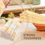[200 PCS] 8 inch Bamboo Skewers, Premium Wooden Skewers without Splinters, Skewers for Grilling, BBQ, Appetizer, Fruit Kabobs, Chocolate Fountain, Cocktail Toothpicks, and Food Skewer Sticks.