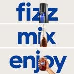 SodaStream - E-TERRA Soda Maker | STARTER KIT | 3 Automatic Carbonation Levels | Includes 1x CO2 Cylinder, 1x 32 Fl Oz Dishwasher Safe Bottle, 1x Pepsi Zero Sugar Mix, 1x Power Adapter | Black