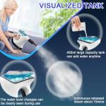 Handheld Steam Cleaner, 10S Immediate Heat Hand Held Steam Cleaner for Home, with Visualized Large Water Tank & 9 PCS Accessories & Safety Lock, for Window,Car,Kitchen,Couch,Floor (WHITE+BLACK)