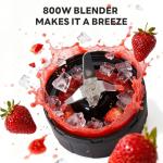 Sweetcrispy Smoothie Blender, Personal Blender Set for Kitchen, Smoothies Maker With BPA-Free Portable Cups For Shakes, Sauces, Juice, Ice Crushing