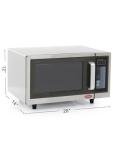 Commercial Microwave with 10 Power Settings, Stainless Steel
