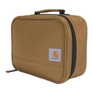 Carhartt Insulated Lunch Cooler For Men and Women, Fully Insulated Lunch Pale for Everyday Use, 4 Can (Brown)