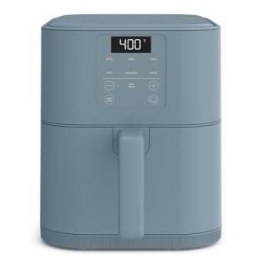 bella 6 Qt Slim Air Fryer, Fits-anywhere™ Kitchenware, EverGood™ Ceramic Nonstick Coating, Adjustable Temperature, 6 Preset Cooking Options, 60 Min Auto Shutoff w Audible Tone, 5lb Capacity, Surf