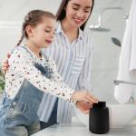 ARTWIND Ceramic Foam Soap Dispenser 2 Pack, 12oz Matte Black Lotion Hand Sanitizer Soap Dispenser with Easy-to-Press Pump for Bathroom & Kitchen Countertop Refillable