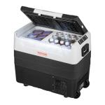 VEVOR Car Refrigerator, 12 Volt Car Refrigerator Fridge, 58 QT/55 L Dual Zone Portable Freezer, -4℉-50℉ Adjustable Range, 12/24V DC and 100-240V AC Compressor Cooler for Outdoor, Camping, Travel, RV