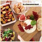 Lounsweer 6 Pcs Thicken Cutting Board Bulk Wood Board for Chopping Serving Charcuterie Material for Laser Engraving Mother' Day Wedding Housewarming Gift(Acacia)