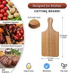 Lounsweer 6 Pcs Thicken Cutting Board Bulk Wood Board for Chopping Serving Charcuterie Material for Laser Engraving Mother' Day Wedding Housewarming Gift(Acacia)